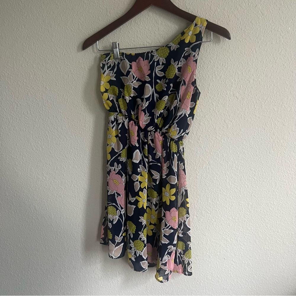 One shoulder floral Mini Dress
